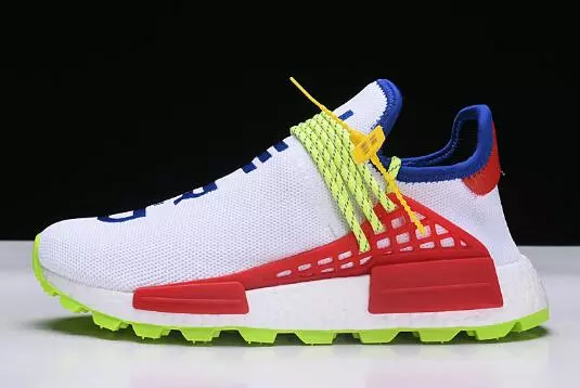 Adidas 2018 Pharrell X NMD Human Race Trail "Homecoming" White Blue Red EE6283 3 Adidas 2018 Pharrell X NMD Human Race Trail "Homecoming" White Blue Red EE6283