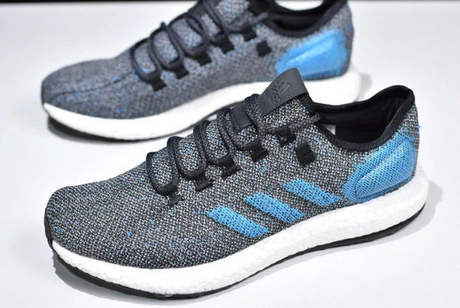 2019 Adidas Pure Boost Grey/Blue-White B37811 For Sale 5 2019 Adidas Pure Boost Grey/Blue-White B37811 For Sale - Image 3