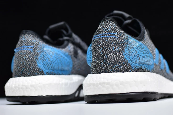 2019 Adidas Pure Boost Grey/Blue-White B37811 For Sale 7 2019 Adidas Pure Boost Grey/Blue-White B37811 For Sale - Image 5