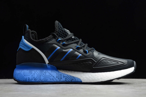 2020 Adidas ZX 2K Boost Black/Bright Royal FY1458 For Sale 4 2020 Adidas ZX 2K Boost Black/Bright Royal FY1458 For Sale - Image 2