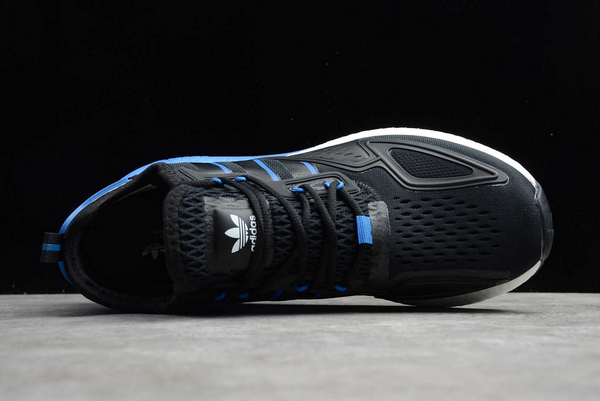 2020 Adidas ZX 2K Boost Black/Bright Royal FY1458 For Sale 6 2020 Adidas ZX 2K Boost Black/Bright Royal FY1458 For Sale - Image 4