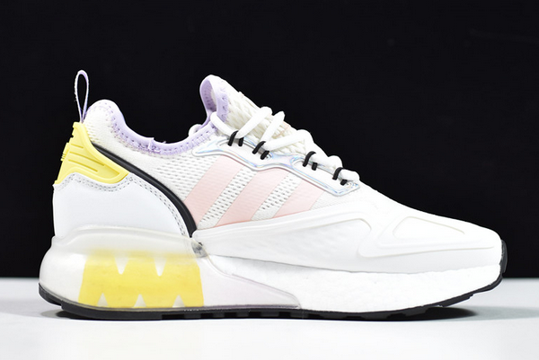 2020 Wmns Adidas ZX 2K Boost White Pink Tint FY3028 For Sale 3 2020 Wmns Adidas ZX 2K Boost White Pink Tint FY3028 For Sale - Image 2