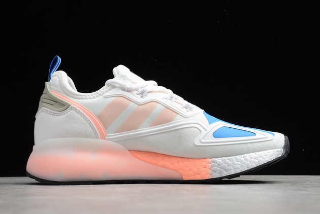 2021 Nasa X Adidas Originals ZX 2K Boost Crystal White/True Pink-Matte Silver FZ3900 For Sale 4 2021 Nasa X Adidas Originals ZX 2K Boost Crystal White/True Pink-Matte Silver FZ3900 For Sale - Image 2