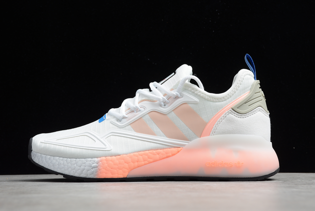 2021 Nasa X Adidas Originals ZX 2K Boost Crystal White/True Pink-Matte Silver FZ3900 For Sale 3 2021 Nasa X Adidas Originals ZX 2K Boost Crystal White/True Pink-Matte Silver FZ3900 For Sale