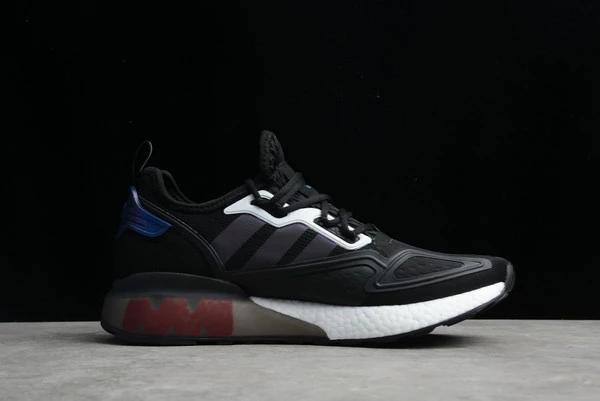 2021 Adidas Originals ZX 2K Black/Solar Red-White FX7475 For Sale 4 2021 Adidas Originals ZX 2K Black/Solar Red-White FX7475 For Sale - Image 2