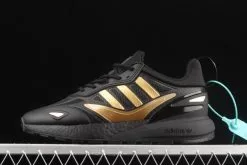 2021 Adidas ZX 2K BOOST 2.0. Black Gold Metallic GZ7743 For Sale