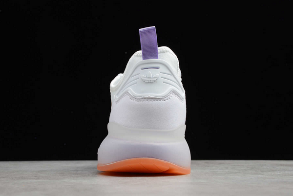 2021 Adidas ZX 2K BOOST White Purple Gradient GV7760 For Sale 6 2021 Adidas ZX 2K BOOST White Purple Gradient GV7760 For Sale - Image 4