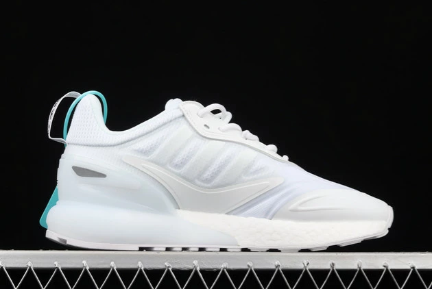 2021 Adidas ZX 2K Boost 2.0 Cloud White/Core Black GZ7741 For Sale 4 2021 Adidas ZX 2K Boost 2.0 Cloud White/Core Black GZ7741 For Sale - Image 2