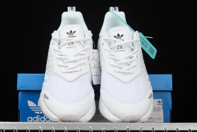 2021 Adidas ZX 2K Boost 2.0 Cloud White/Core Black GZ7741 For Sale 6 2021 Adidas ZX 2K Boost 2.0 Cloud White/Core Black GZ7741 For Sale - Image 4