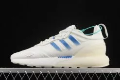 2021 Adidas ZX 2K Boost 2.0 Cloud White/Off White-Blue Bird GX1007 For Sale