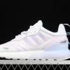 2021 Wmns Adidas ZX 2K Boost 2.0 Cloud White/Violet Tone-Clear Pink GZ7824 For Sale -Adidas Yeezy shop 2021 adidas ZX 2K Boost 2.0 Cloud White Violet Tone Clear Pink GZ7824 For Sale