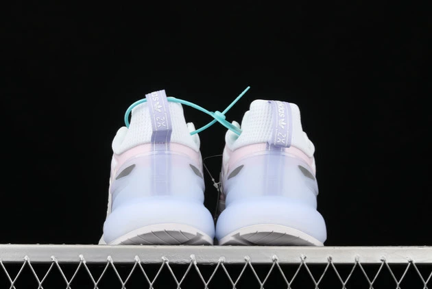 2021 Wmns Adidas ZX 2K Boost 2.0 Cloud White/Violet Tone-Clear Pink GZ7824 For Sale 6 2021 Wmns Adidas ZX 2K Boost 2.0 Cloud White/Violet Tone-Clear Pink GZ7824 For Sale - Image 4
