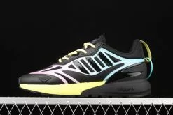 2021 Adidas ZX 2K Boost 2.0 Core Black/Pulse Yellow-Sonic Ink GY8283 For Sale