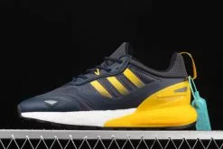 2021 Adidas ZX 2K Boost 2.0 Crew Blue/Semi Solar Gold-Core Black GZ7733 For Sale