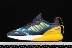 2021 Adidas ZX 2K Boost 2.0 Crew Navy/Semi Solar Gold-Core Black GZ7501 For Sale