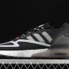 2021 Adidas ZX 2K Boost Black Halo Silver FY5724 For Sale -Adidas Yeezy shop 2021 adidas ZX 2K Boost Black Halo Silver FY5724 For Sale
