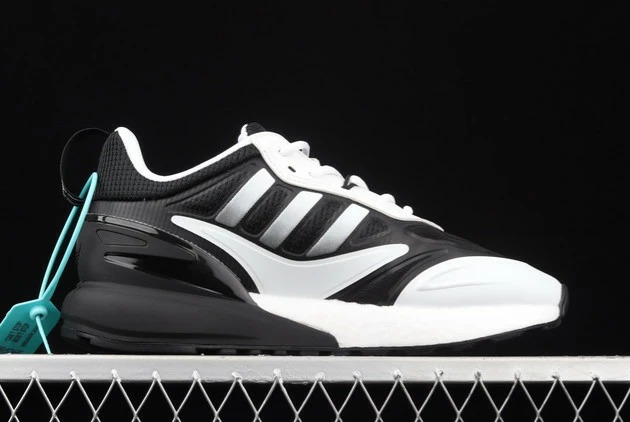 2021 Adidas ZX 2K Boost Black Silver White GZ9081 For Sale 4 2021 Adidas ZX 2K Boost Black Silver White GZ9081 For Sale - Image 2