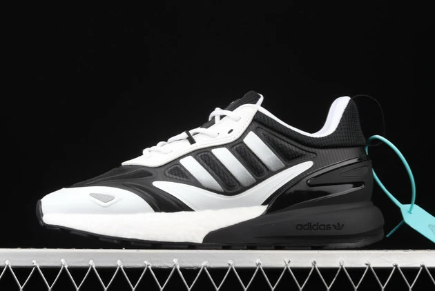 2021 Adidas ZX 2K Boost Black Silver White GZ9081 For Sale 3 2021 Adidas ZX 2K Boost Black Silver White GZ9081 For Sale