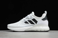2021 Adidas ZX 2K Boost Cloud White/Core Black-Gold Metallic H00103 For Sale