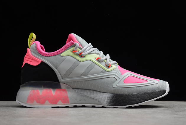 2021 Adidas ZX 2K Boost Dash Grey/Silver Metallic-Yellow Tint FY5695 For Sale 4 2021 Adidas ZX 2K Boost Dash Grey/Silver Metallic-Yellow Tint FY5695 For Sale - Image 2