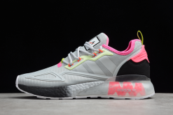 2021 Adidas ZX 2K Boost Dash Grey/Silver Metallic-Yellow Tint FY5695 For Sale