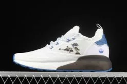 2021 Adidas ZX 2K Boost White Blue Grey G55568 For Sale