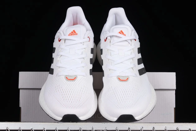 2022 Adidas PureBoost 21 White Solar Red GY5099 For Sale 5 2022 Adidas PureBoost 21 White Solar Red GY5099 For Sale - Image 3