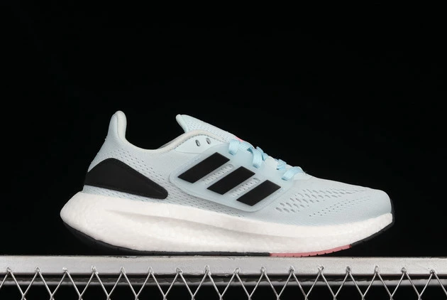 2022 Adidas PureBoost 22 Wmns Almost Blue Black HQ1459 For Sale 4 2022 Adidas PureBoost 22 Wmns Almost Blue Black HQ1459 For Sale - Image 2
