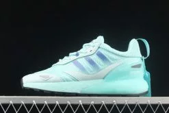 2022 Adidas Wmns ZX 2K Boost 2.0 Halo Mint/Purple-Silver Metallic GZ7826 For Sale