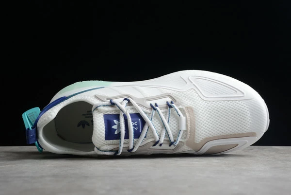 2022 Adidas Originals ZX 2K Boost White/Real Teal-Blue GY3548 For Sale 6 2022 Adidas Originals ZX 2K Boost White/Real Teal-Blue GY3548 For Sale - Image 4