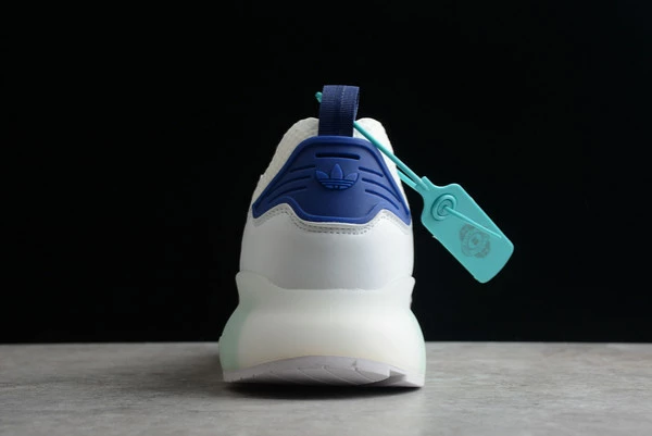 2022 Adidas Originals ZX 2K Boost White/Real Teal-Blue GY3548 For Sale 7 2022 Adidas Originals ZX 2K Boost White/Real Teal-Blue GY3548 For Sale - Image 5