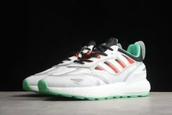 2023 Galaxy X Adidas ZX 2K Boost "Gamora" Silver Metallic/Cloud White-Scarlet GX1205 Shoes -Adidas Yeezy shop 2023 Galaxy x adidas ZX 2K Boost Gamora Silver Metallic Cloud White Scarlet GX1205 Shoes 2