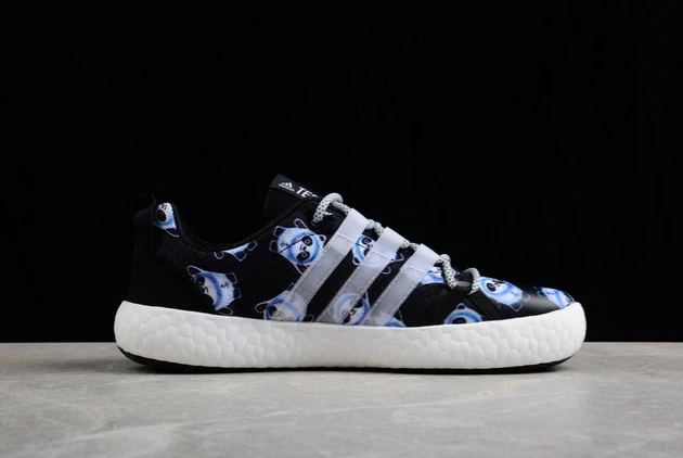 2023 Adidas Terrex CC Boat Graphic Panda Black White Blue FV0316 For Sale 4 2023 Adidas Terrex CC Boat Graphic Panda Black White Blue FV0316 For Sale - Image 2