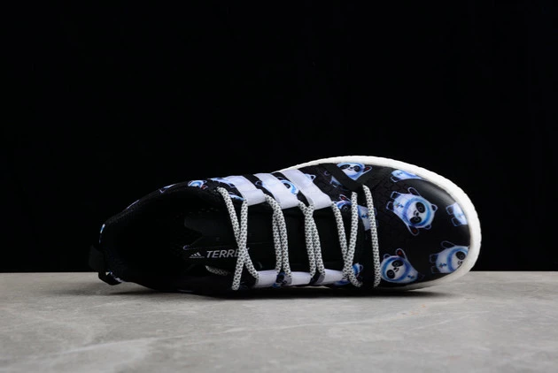 2023 Adidas Terrex CC Boat Graphic Panda Black White Blue FV0316 For Sale 6 2023 Adidas Terrex CC Boat Graphic Panda Black White Blue FV0316 For Sale - Image 4