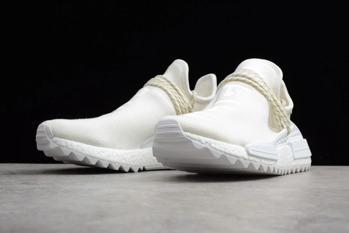 Men's Pharrell X Adidas NMD Hu Trail "Blank Canvas" Cream White AC7031 5 Men's Pharrell X Adidas NMD Hu Trail "Blank Canvas" Cream White AC7031 - Image 3