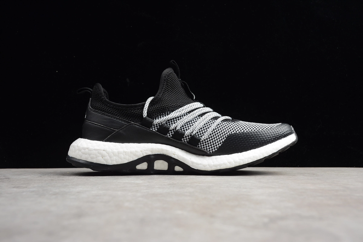 New Adidas Pure Boost Black Grey White Men's Running Shoes BA8801 4 New Adidas Pure Boost Black Grey White Men's Running Shoes BA8801 - Image 2