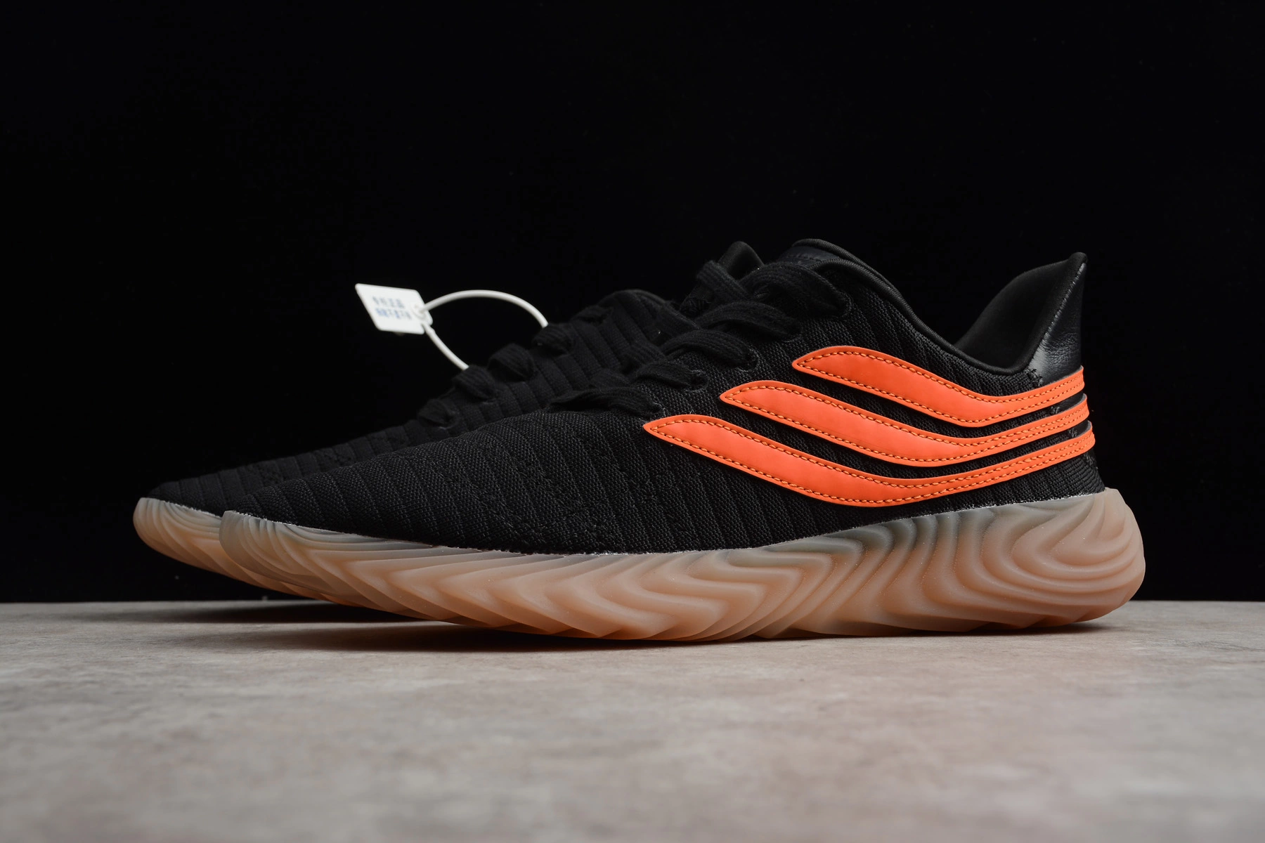 New Adidas Sobakov Black/Orange-Gum AQ1136 5 New Adidas Sobakov Black/Orange-Gum AQ1136 - Image 3