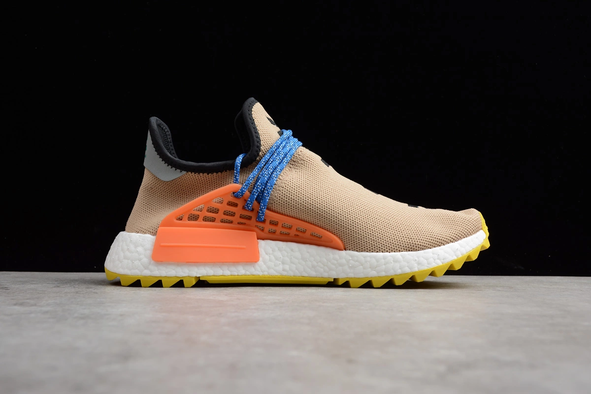 Pharrell Williams X Adidas NMD Hu Trail Pale Nude/Core Black/Yellow AC7361 4 Pharrell Williams X Adidas NMD Hu Trail Pale Nude/Core Black/Yellow AC7361 - Image 2