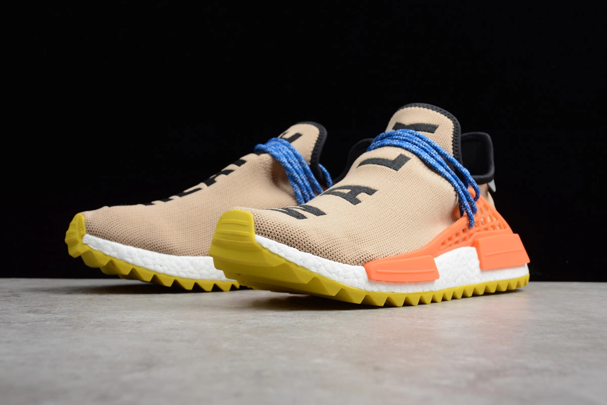Pharrell Williams X Adidas NMD Hu Trail Pale Nude/Core Black/Yellow AC7361 5 Pharrell Williams X Adidas NMD Hu Trail Pale Nude/Core Black/Yellow AC7361 - Image 3