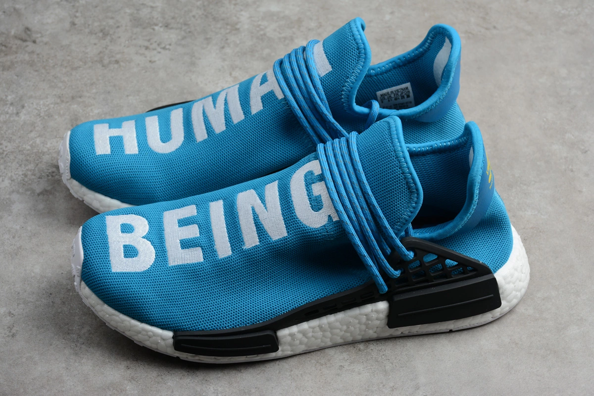 Pharrell X Adidas HU NMD Human Being "Shale Blue" Men's Shoes BB0618 9 Pharrell X Adidas HU NMD Human Being "Shale Blue" Men's Shoes BB0618 - Image 7
