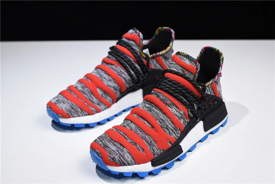 2018 Pharrell X Adidas NMD "Afro Hu" Red Grey Black Shoes Free Shipping 5 2018 Pharrell X Adidas NMD "Afro Hu" Red Grey Black Shoes Free Shipping - Image 3