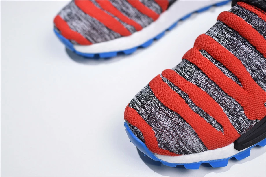 2018 Pharrell X Adidas NMD "Afro Hu" Red Grey Black Shoes Free Shipping 8 2018 Pharrell X Adidas NMD "Afro Hu" Red Grey Black Shoes Free Shipping - Image 6