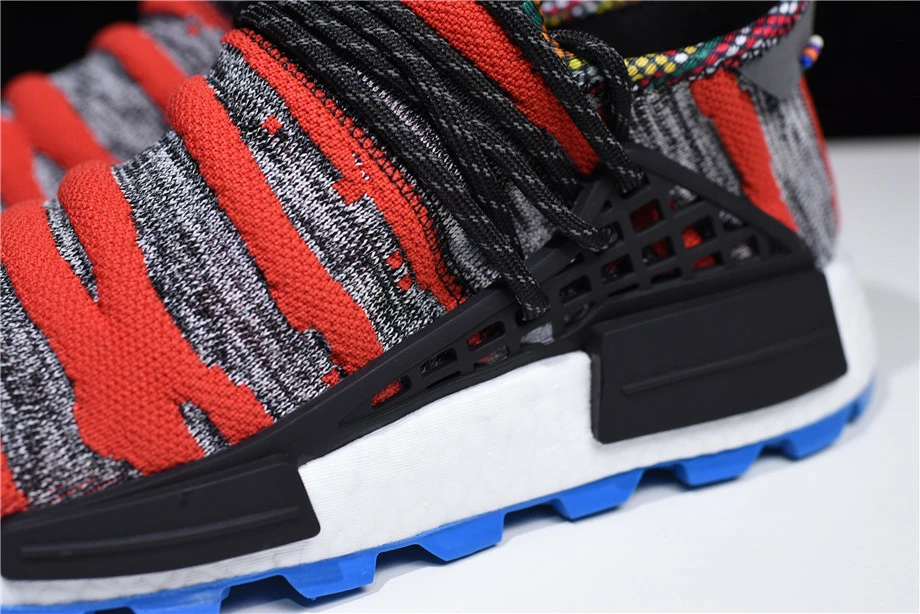2018 Pharrell X Adidas NMD "Afro Hu" Red Grey Black Shoes Free Shipping 10 2018 Pharrell X Adidas NMD "Afro Hu" Red Grey Black Shoes Free Shipping - Image 8