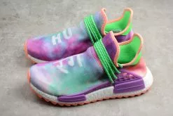 2018 Pharrell X Adidas NMD Hu Race Trail "Holi" Chalk Coral/Flash Green-Lab Purple AC7034 -Adidas Yeezy shop Pharrell x adidas NMD Hu Race Trail Holi Chalk Coral Flash Green Lab Purple 6