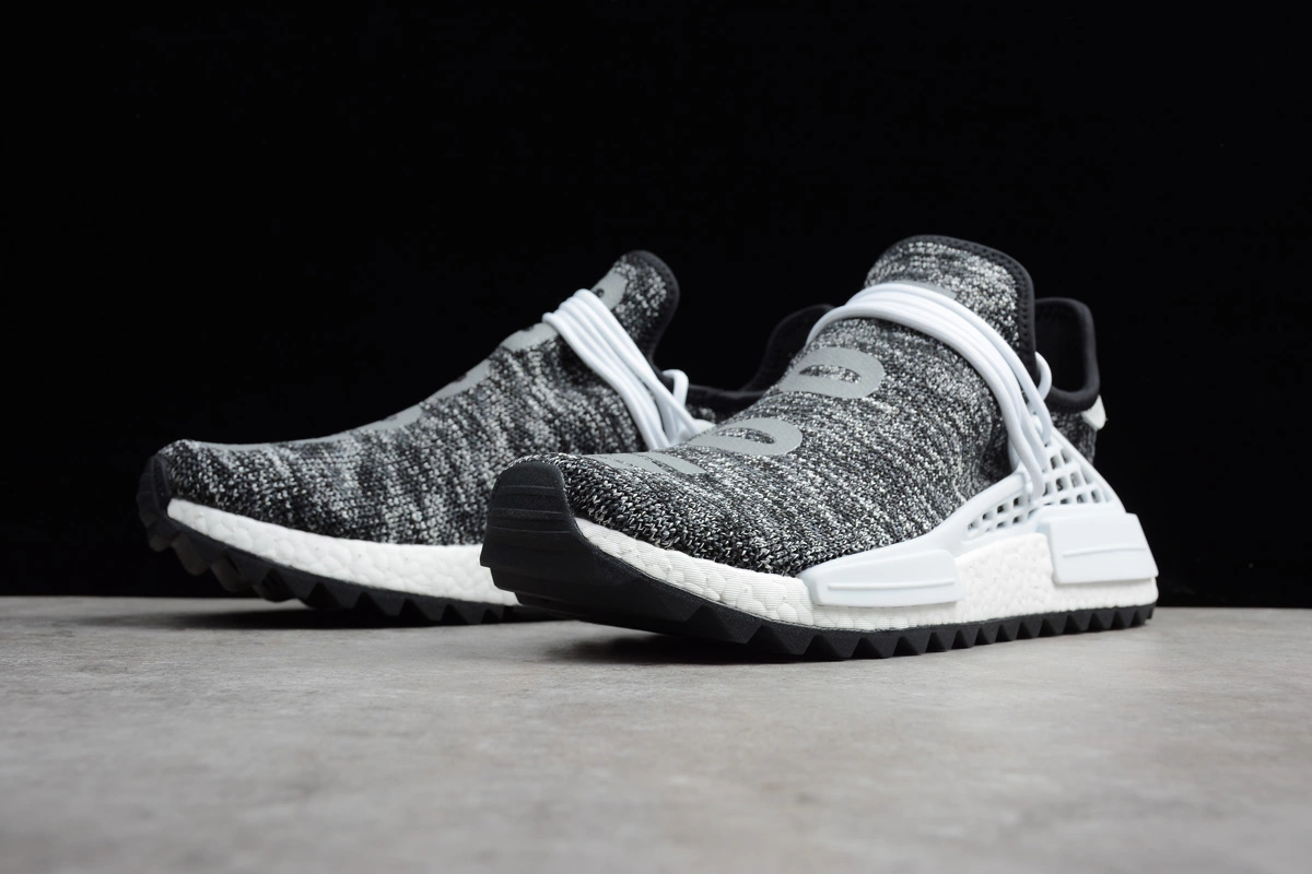 Men's Pharrell X Adidas NMD Hu Trail Core Black/Footwear White AC7359 5 Men's Pharrell X Adidas NMD Hu Trail Core Black/Footwear White AC7359 - Image 3