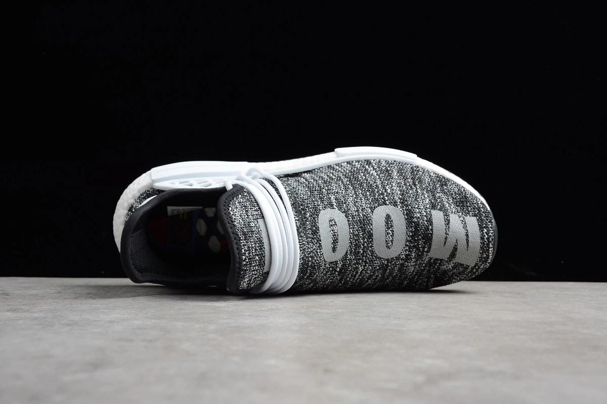 Men's Pharrell X Adidas NMD Hu Trail Core Black/Footwear White AC7359 8 Men's Pharrell X Adidas NMD Hu Trail Core Black/Footwear White AC7359 - Image 6