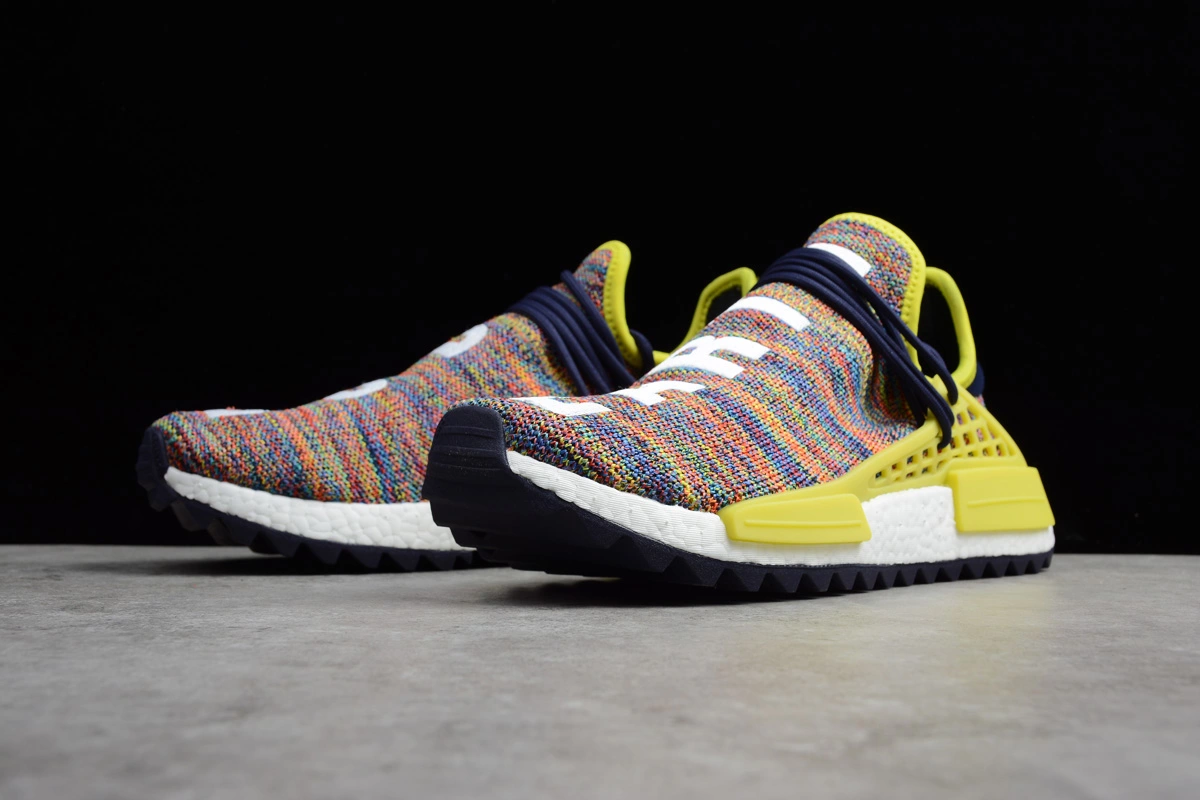 Pharrell X Adidas NMD Hu Trail "Multicolor" Noble Ink/Bold Yellow-Footwear White AC7360 5 Pharrell X Adidas NMD Hu Trail "Multicolor" Noble Ink/Bold Yellow-Footwear White AC7360 - Image 3