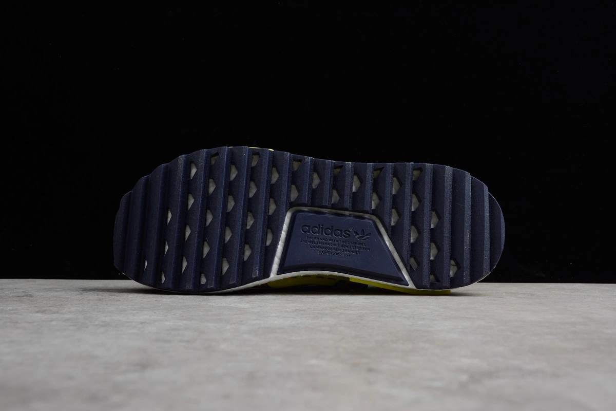 Pharrell X Adidas NMD Hu Trail "Multicolor" Noble Ink/Bold Yellow-Footwear White AC7360 6 Pharrell X Adidas NMD Hu Trail "Multicolor" Noble Ink/Bold Yellow-Footwear White AC7360 - Image 4