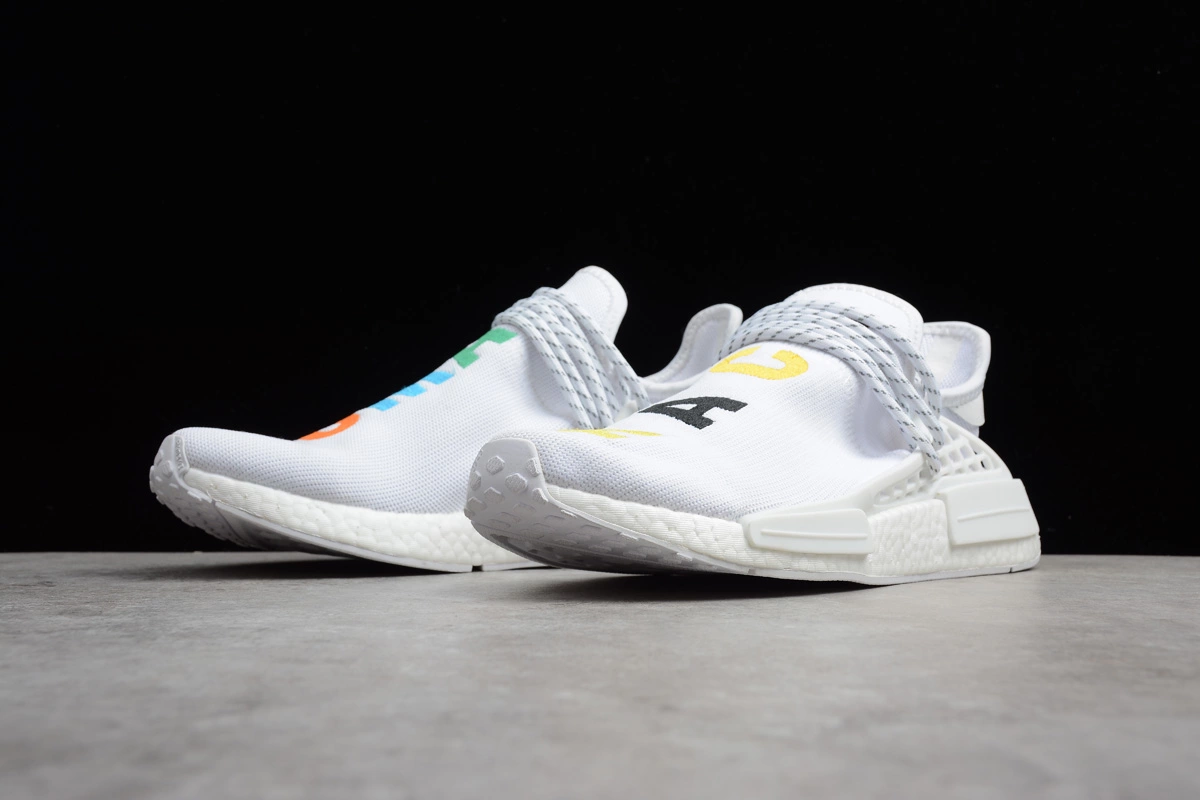 Pharrell X Adidas NMD Human Race "Birthday" White Colorful For Sale 5 Pharrell X Adidas NMD Human Race "Birthday" White Colorful For Sale - Image 3