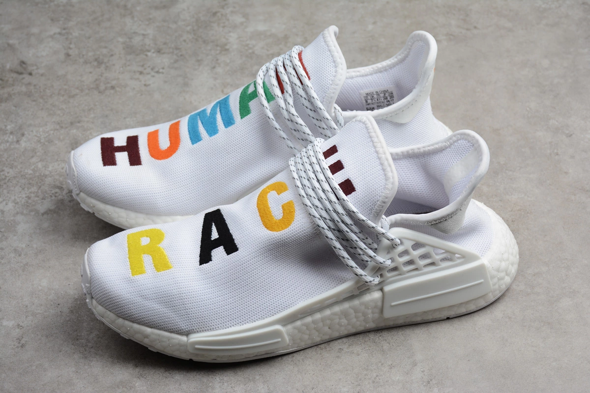 Pharrell X Adidas NMD Human Race "Birthday" White Colorful For Sale 9 Pharrell X Adidas NMD Human Race "Birthday" White Colorful For Sale - Image 7